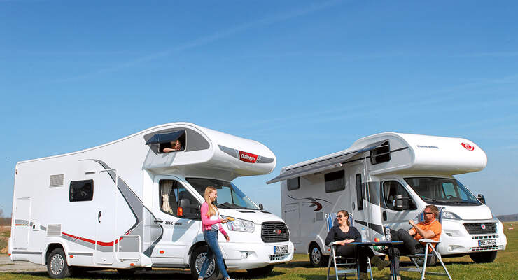 Alkovenmobile Challenger Genesis und Eura Mobil Activa One