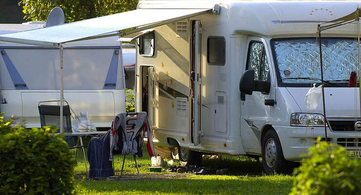 Campen auf dem CAmping Schluga.