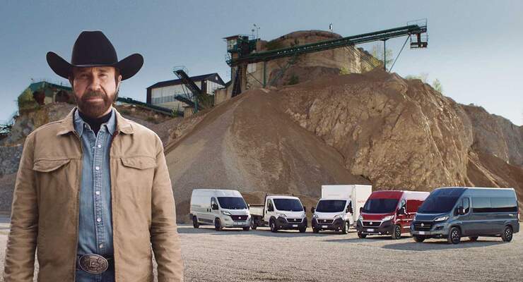 Chuck Norris Fiat Ducato Werbevideo