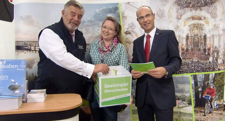 Die Oberschwaben-Tourismus GmbH hat sich in diesem Jahr auf dem Caravan Salon erstmals mit einem eigenen Messestand präsentiert.