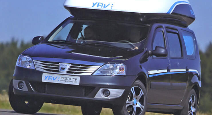 Hymer YAV Young Activity Van Dacia Logan Wohnmobil Reisemobil Caravan Salon 2009