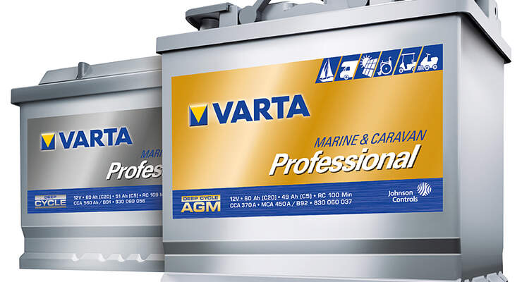 Johnson Controls bietet mit der Optima YellowTop und den neuen Varta Professional Deep Cycle drei Batterien an