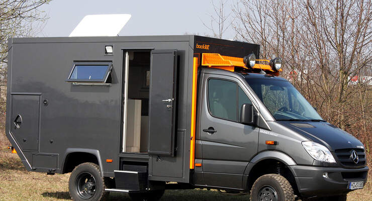Mit dem Dakar 650 präsentiert Bocklet ein kompaktes Fernreise-taugliches Modell in der Klasse zwischen 3,5 und 7,5 Tonnen.