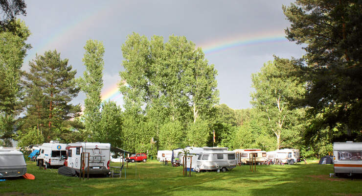 Reise: Mecklenburgische Seen, Camping am Dreetzsee