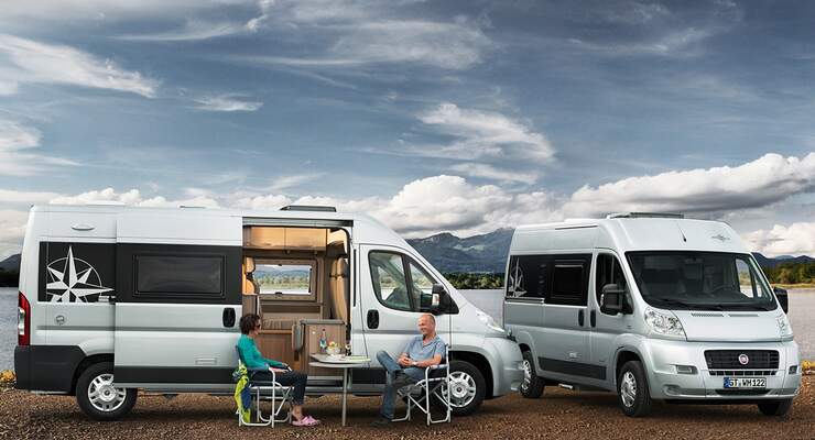 Westfalia zeigt auf dem Caravan Salon auch das neue Amundsen-Modell – auf Fiat Ducato-Basis mit zwei Radständen.