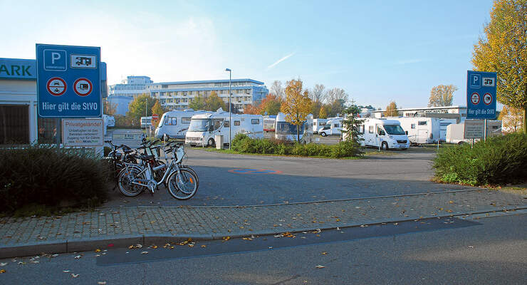 Zufahrt Wellmobilpark Bad Schönborn